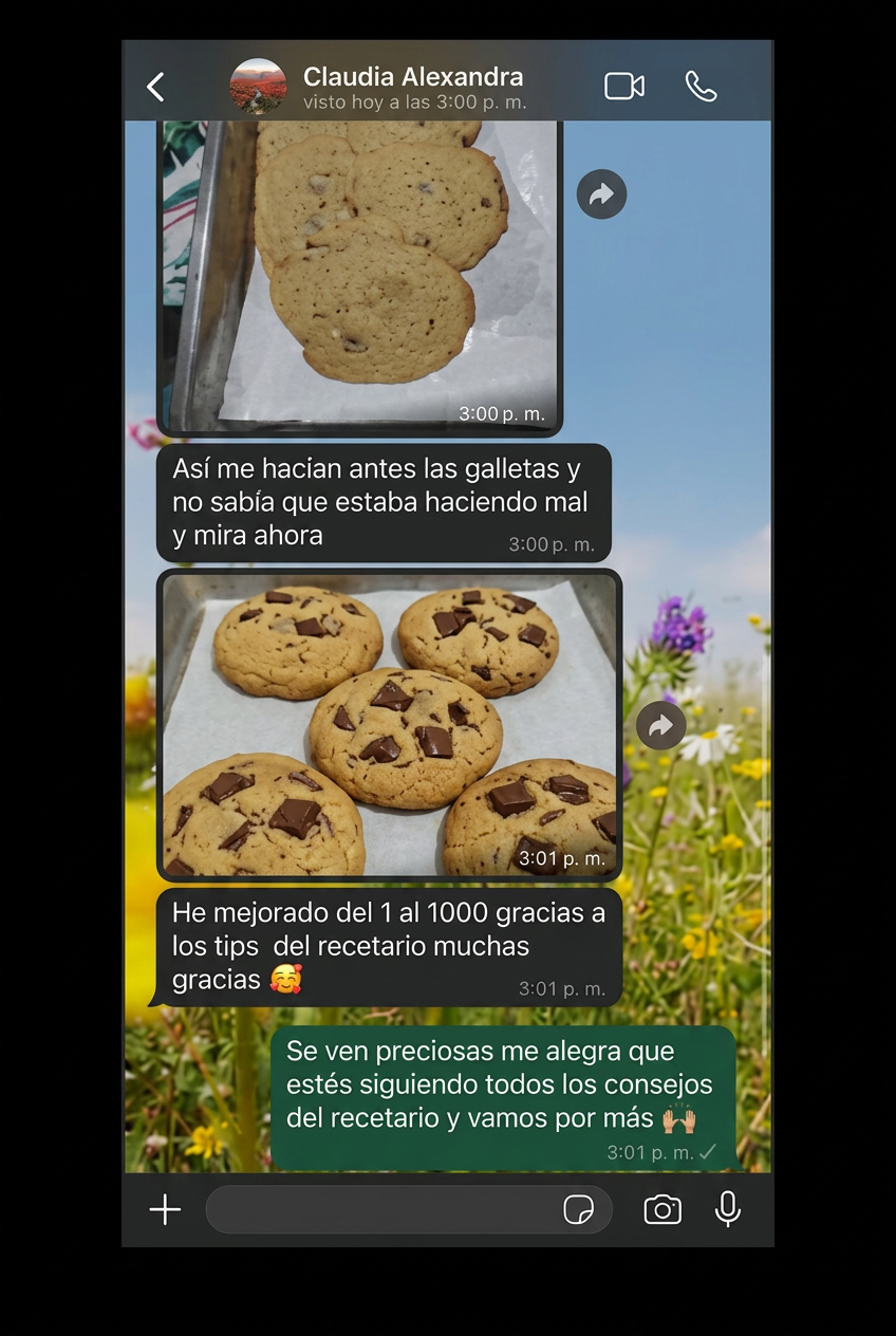 Testimonio real de una alumna del recetario New York Cookies 1